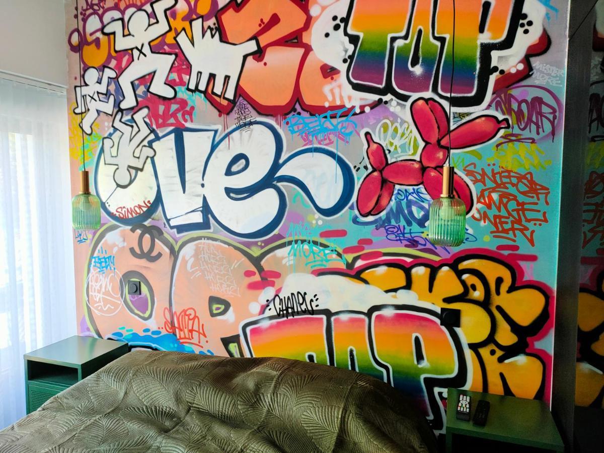 Chambre Street Art Capbreton Extérieur photo